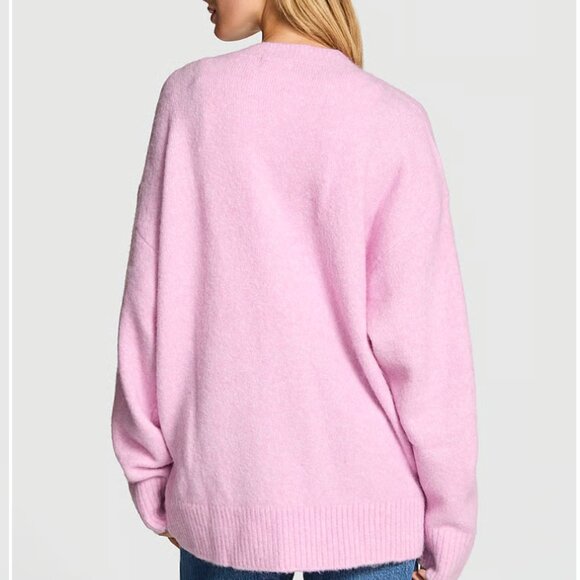 PINK Victoria's Secret Not Your Boyfriend’s Oversized Cardigan - Large - Picture 3 of 7